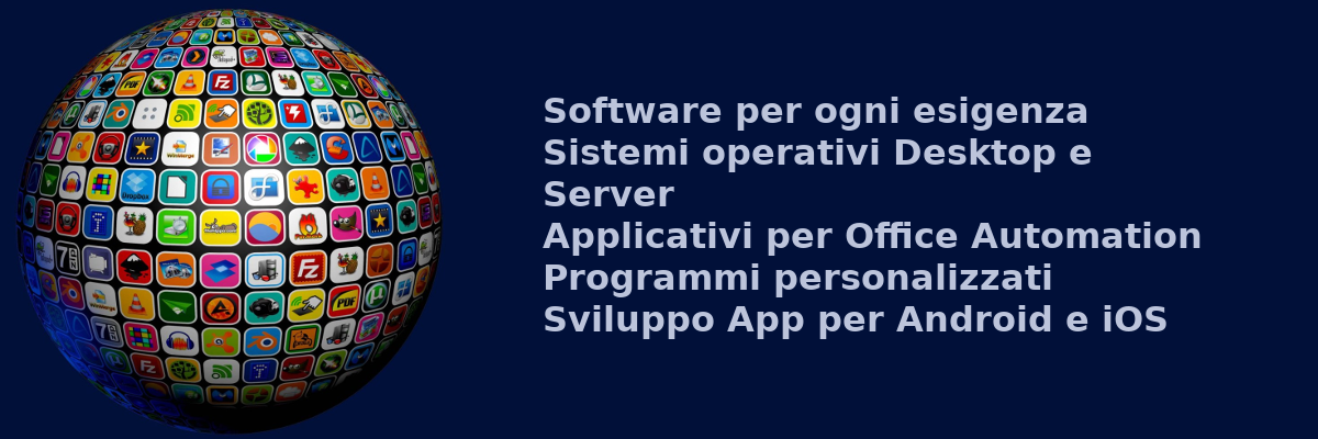 Sistemi operativi, applicativi, gestionali, CRM, CMS